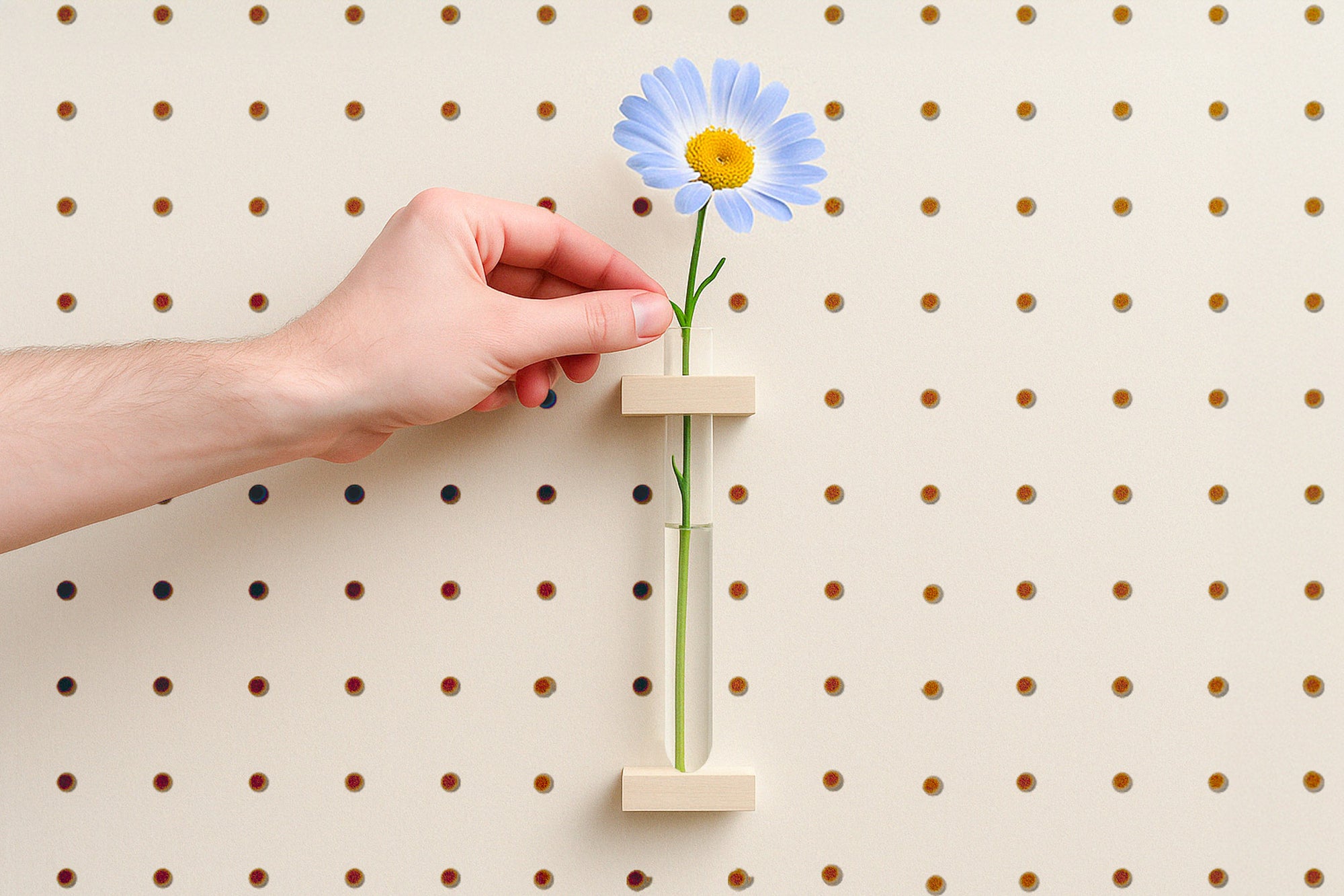 Soliflore solo - Porte-fleur pour Pegboard
