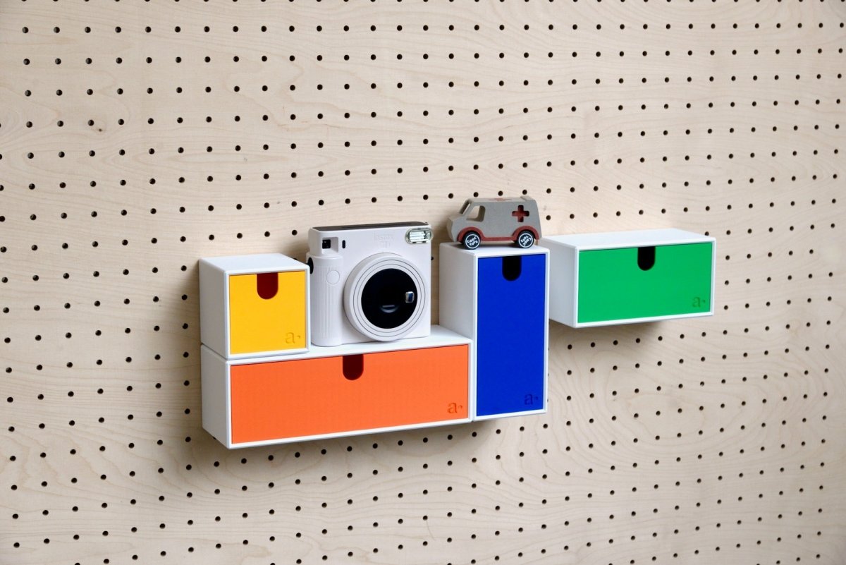 Bunte Wandbox – Aufbewahrungsbox fürs Pegboard – Aire