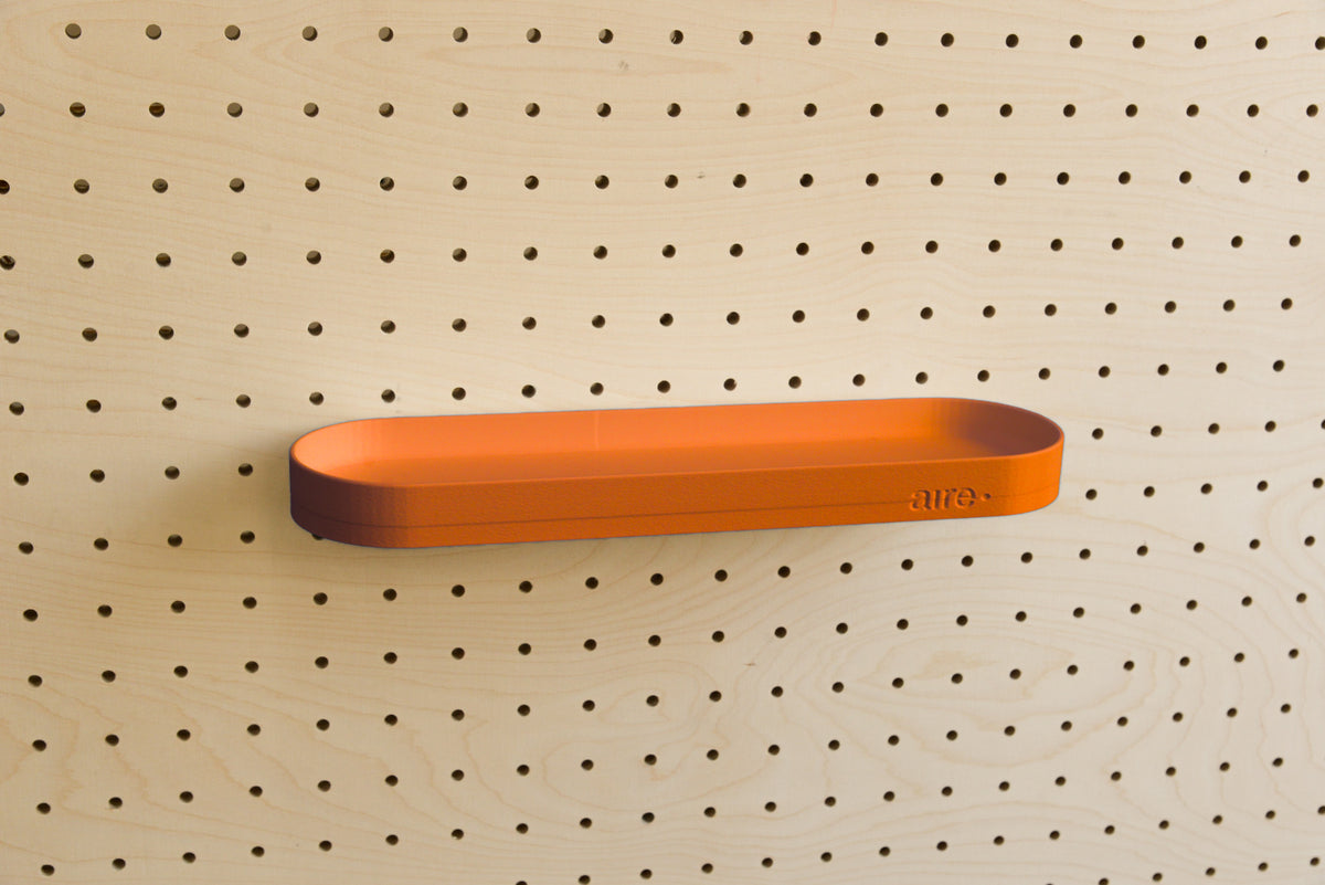 Étagère avec rebords pour pegboard – tablette murale de rangement