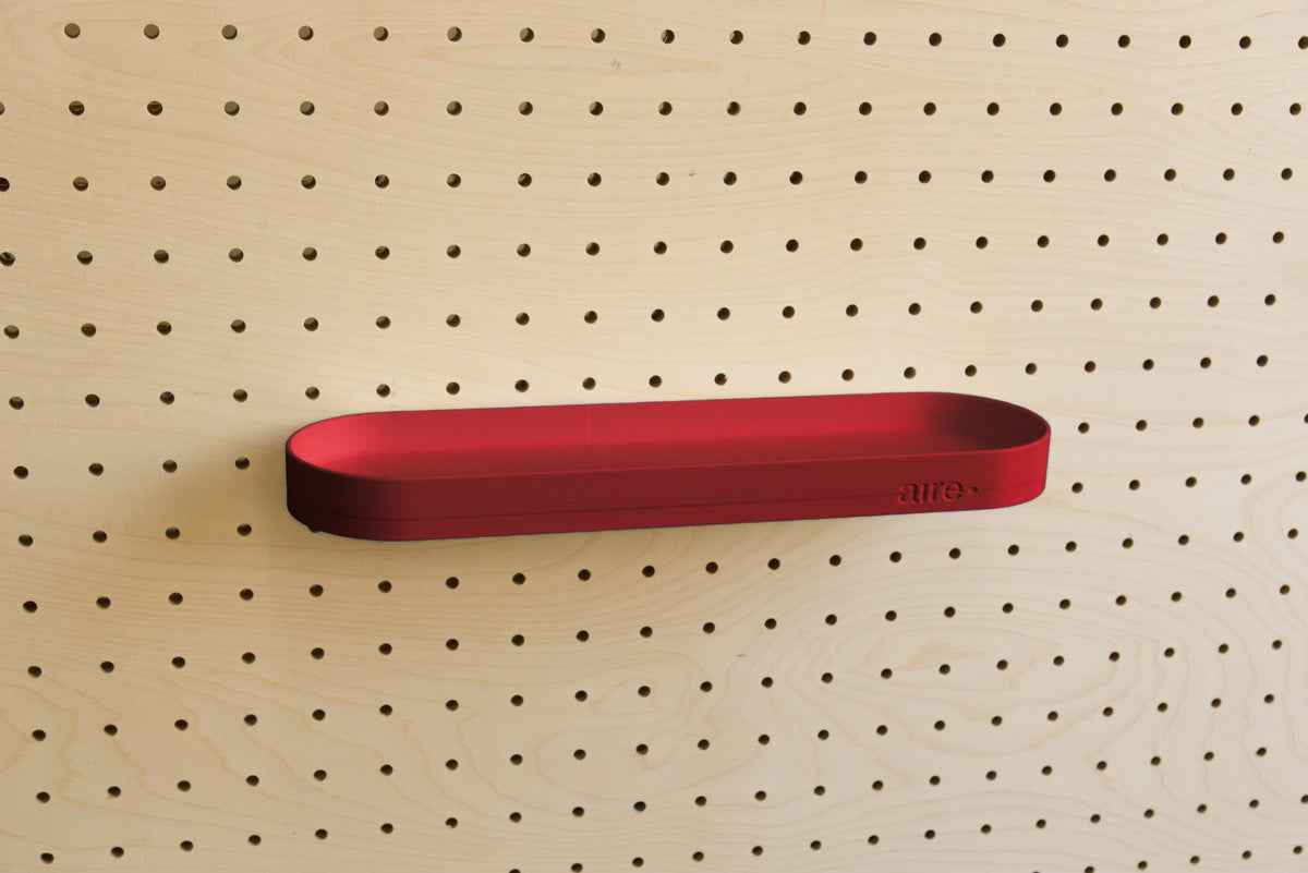 Étagère avec rebords pour pegboard – tablette murale de rangement