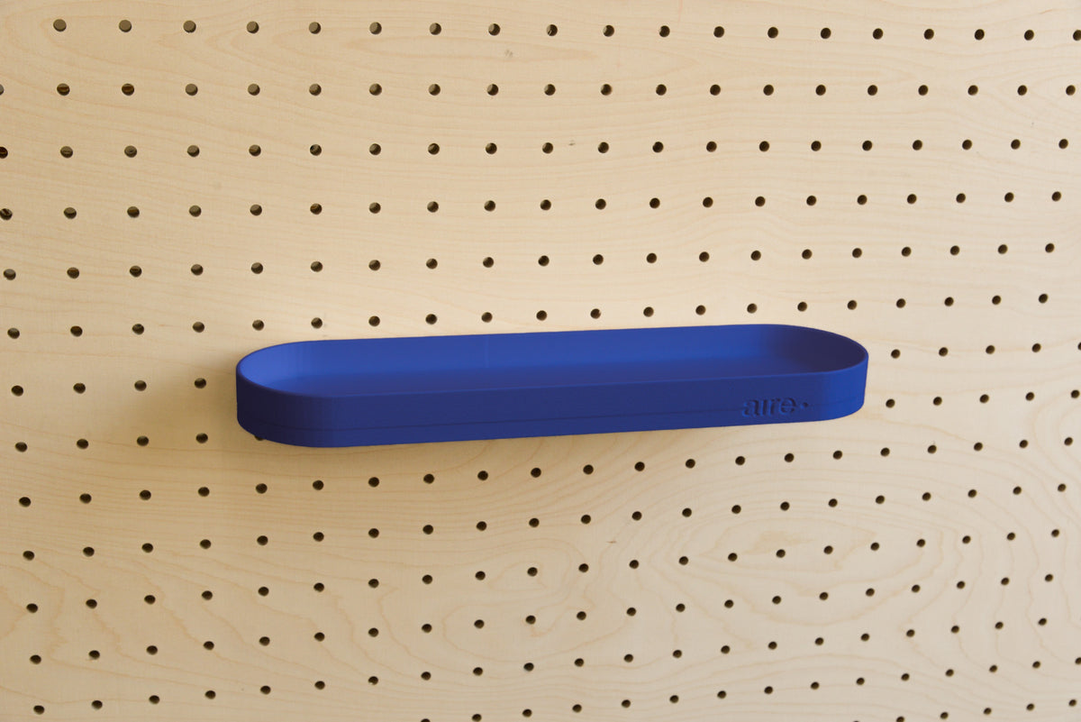 Étagère avec rebords pour pegboard – tablette murale de rangement
