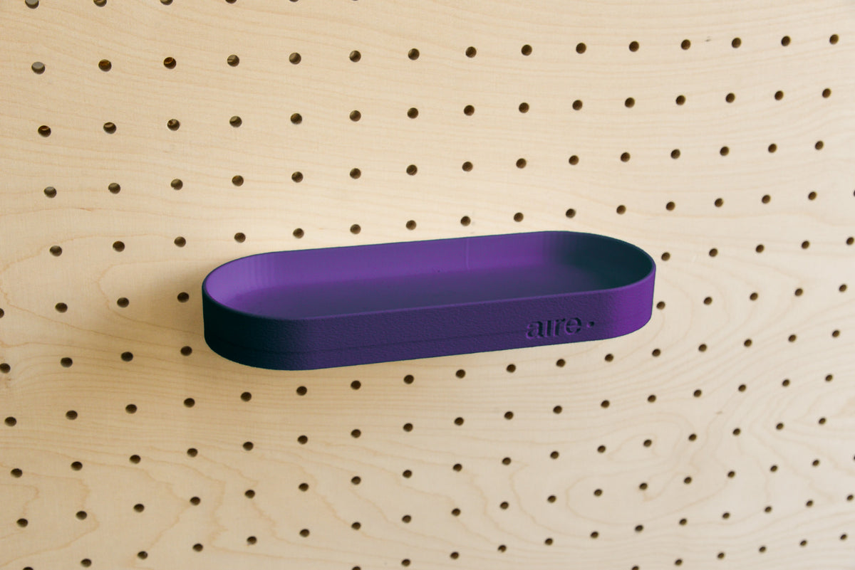 Étagère avec rebords pour pegboard – tablette murale de rangement