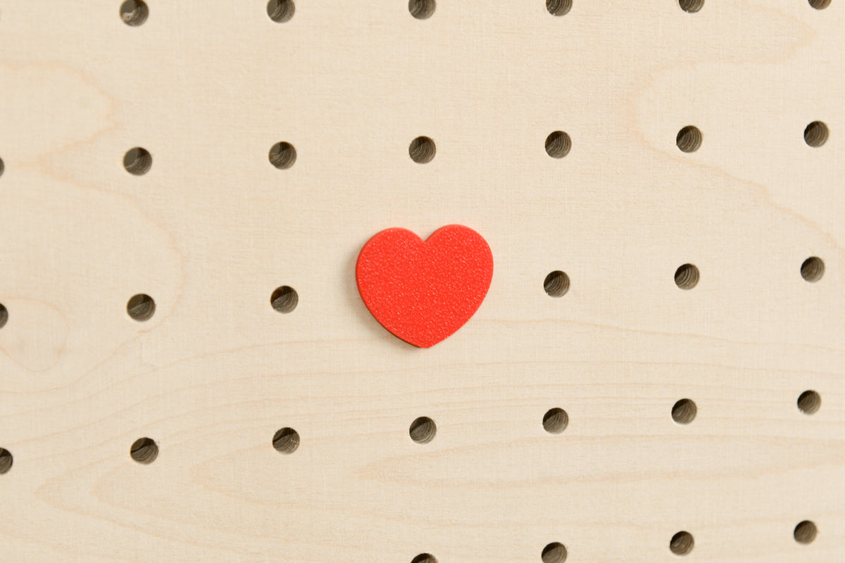 Pictogrammes pour pegboard – cœur, feuille, étoile en impression 3D