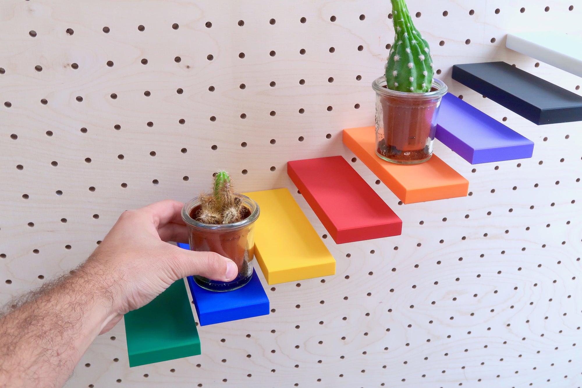 Module droit - Mini étagère pour pegboard