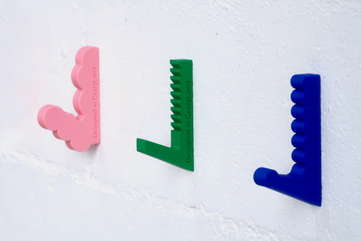 Crochets Colorés Aire - Patères déco et minimalistes - 8 styles différents à découvrir