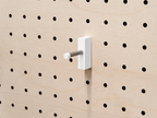 Crochet mural multi-usages pour pegboard – patère panneau perforé