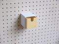 Casier coloré multifonction pour pegboard – 9×9 cm / Beige