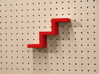 Step Shelf for Pegboard – Minimalist 3D-Printed Object Holder