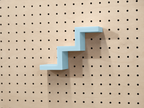 Step Shelf for Pegboard – Minimalist 3D-Printed Object Holder