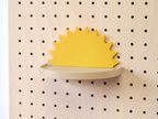 Étagère déco enfant nuage, cœur, soleil pour pegboard – tablette murale
