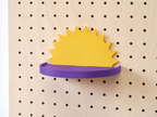 Étagère déco enfant nuage, cœur, soleil pour pegboard – tablette murale