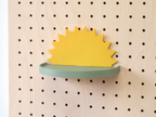 Étagère déco enfant nuage, cœur, soleil pour pegboard – tablette murale