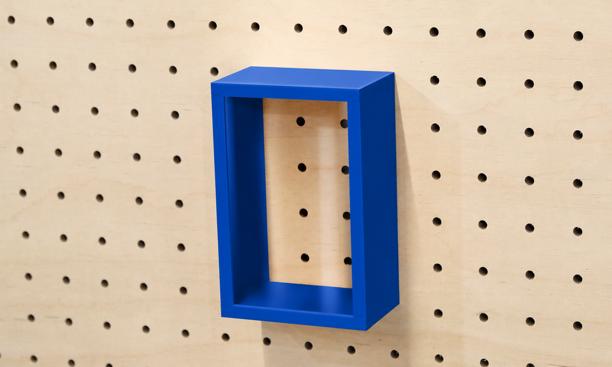 Vitrine à produits pour pegboard – présentoir mural panneau perforé