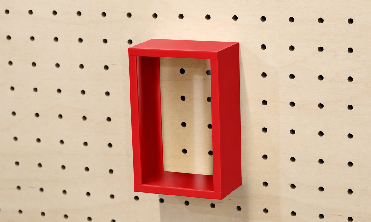Vitrine à produits pour pegboard – présentoir mural panneau perforé
