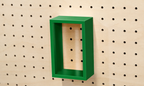 Vitrine à produits pour pegboard – présentoir mural panneau perforé