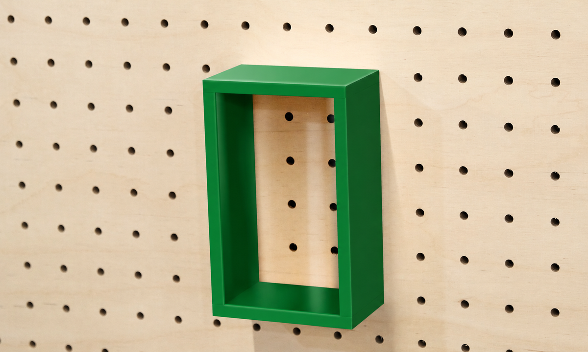 Vitrine à produits pour pegboard – présentoir mural panneau perforé