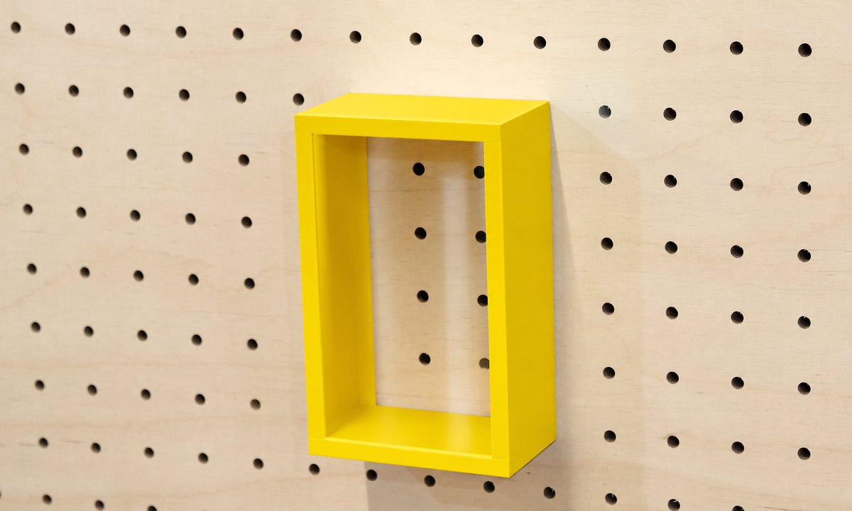 Vitrine à produits pour pegboard – présentoir mural panneau perforé