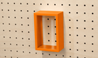 Vitrine à produits pour pegboard – présentoir mural panneau perforé