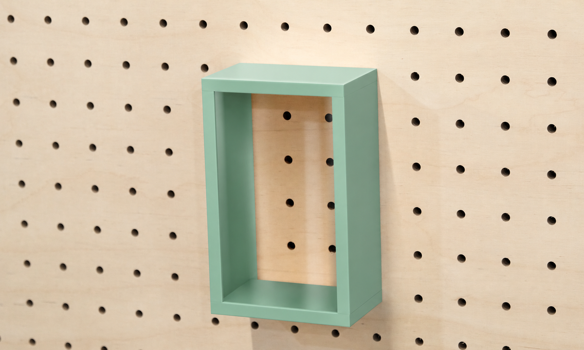 Vitrine à produits pour pegboard – présentoir mural panneau perforé