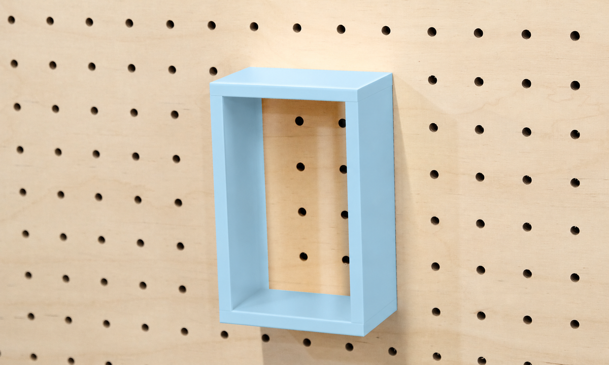 Vitrine à produits pour pegboard – présentoir mural panneau perforé