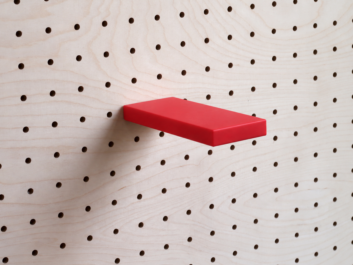 Mini estante recto para pegboard – balda para panel perforado