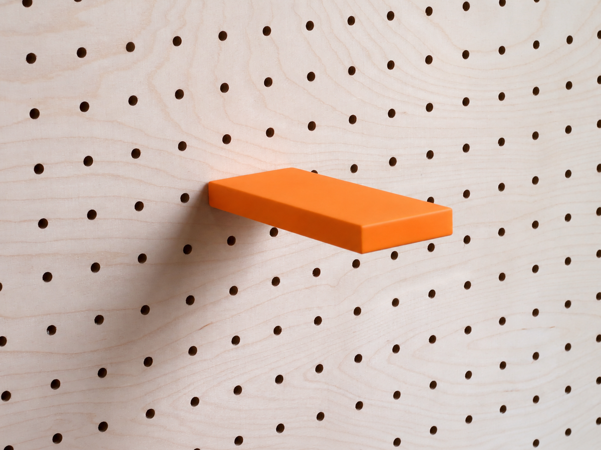 Mini estante recto para pegboard – balda para panel perforado