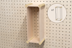XL Storage Kit for Pegboard – Wall Storage Boxes for Large Objects