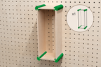 XL Storage Kit for Pegboard – Wall Storage Boxes for Large Objects