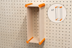 XL Storage Kit for Pegboard – Wall Storage Boxes for Large Objects