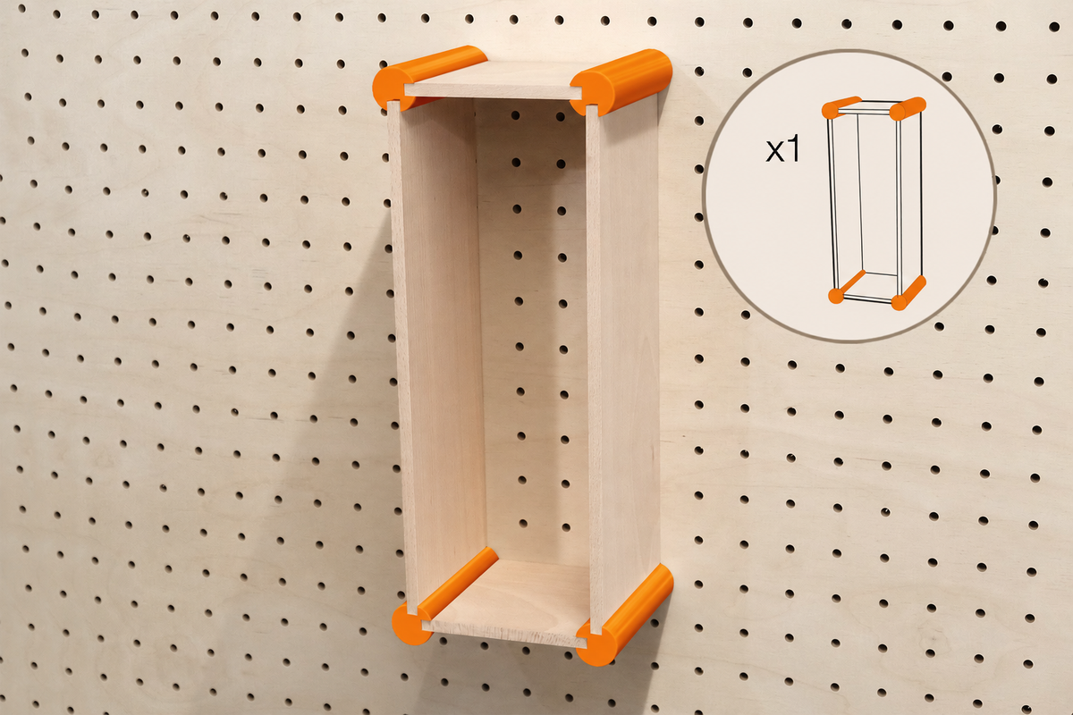 XL Storage Kit for Pegboard – Wall Storage Boxes for Large Objects