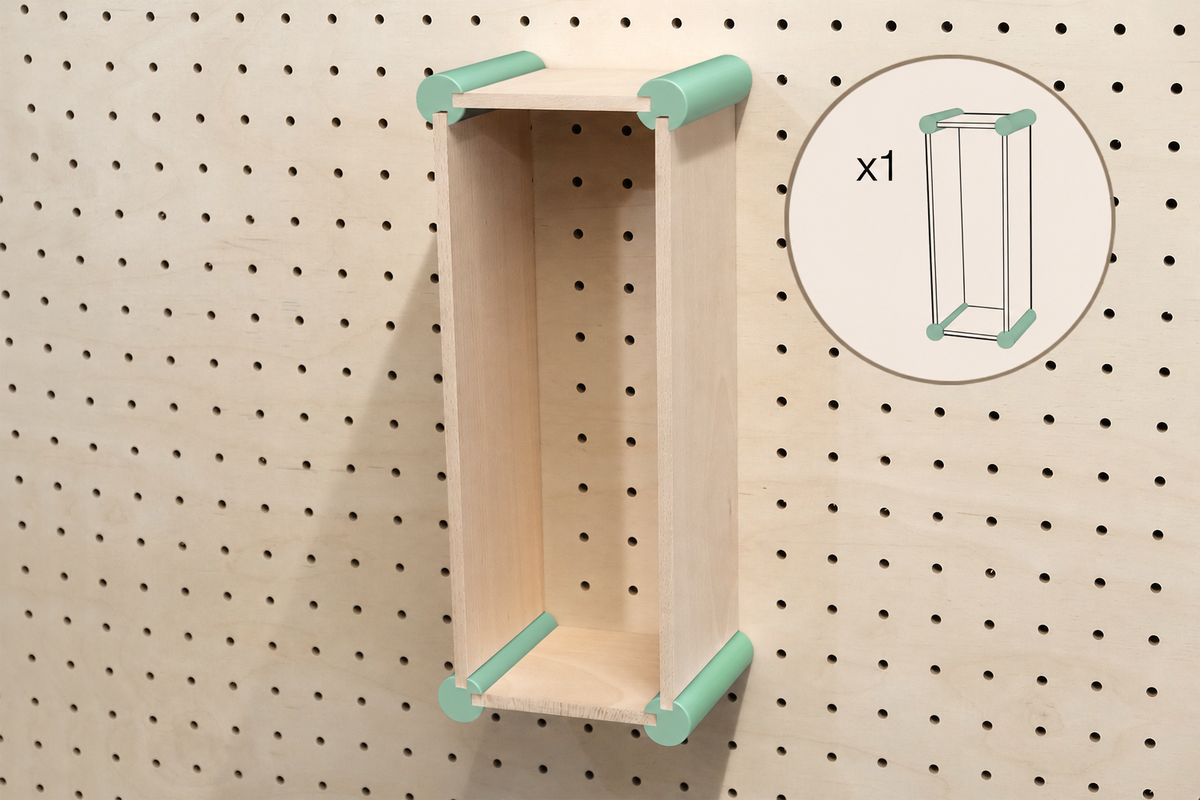XL Storage Kit for Pegboard – Wall Storage Boxes for Large Objects