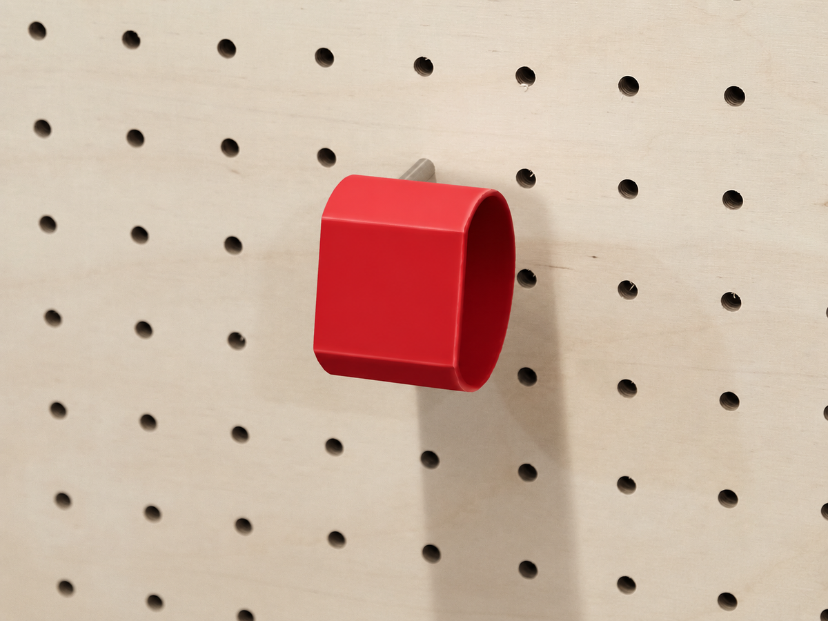 Porte-montre mural pour pegboard – support montre inox et impression 3D