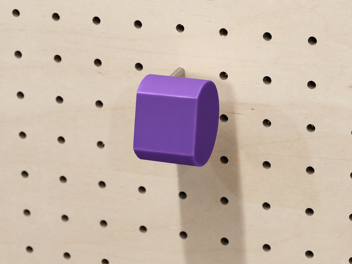 Porte-montre mural pour pegboard – support montre inox et impression 3D