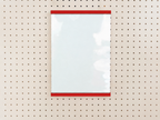 Porte-affiche en plexi pour pegboard – accessoire pour panneau perforé Aire