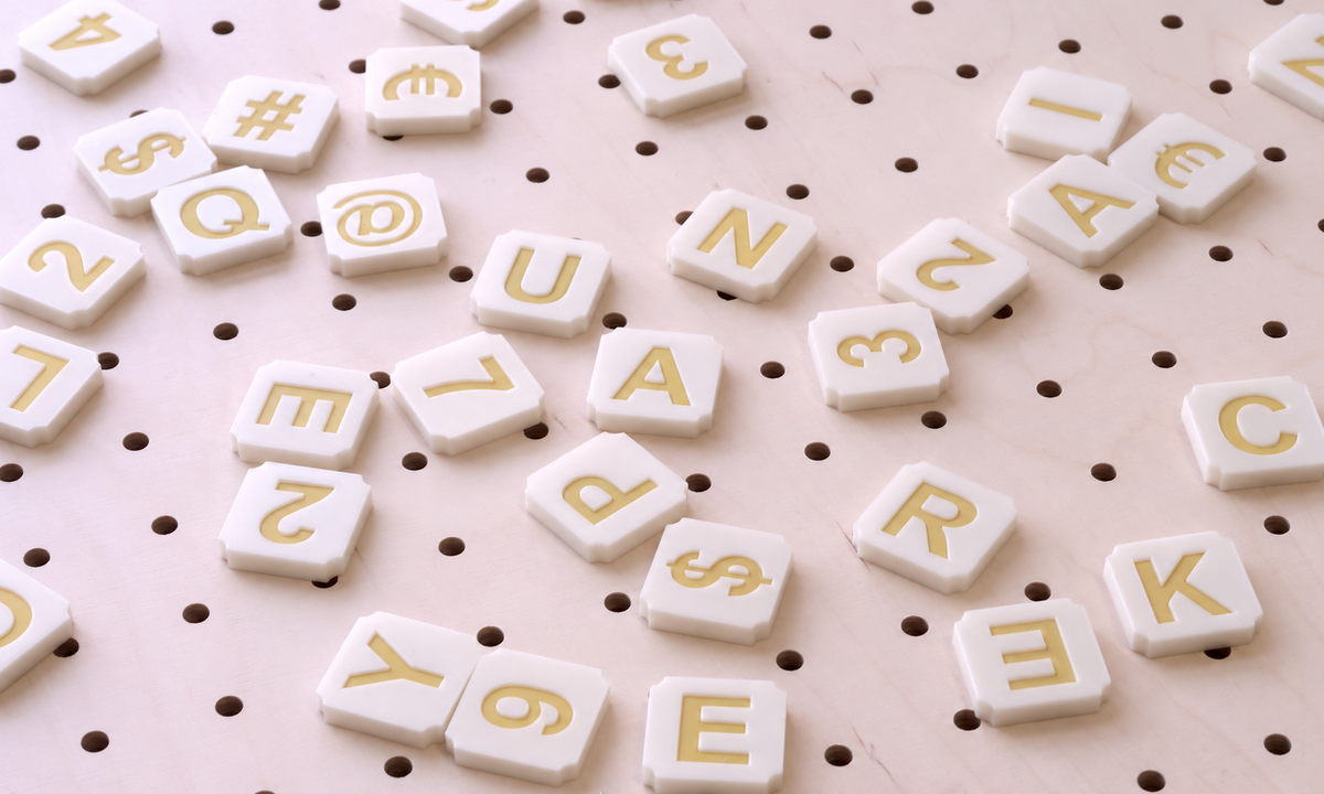 Colourful Scrabble Letters for Pegboard – Decorative Wall Signage