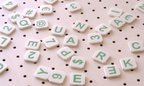 Colourful Scrabble Letters for Pegboard – Decorative Wall Signage