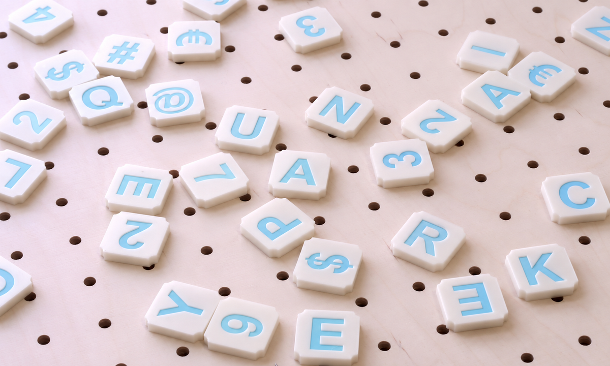 Colourful Scrabble Letters for Pegboard – Decorative Wall Signage