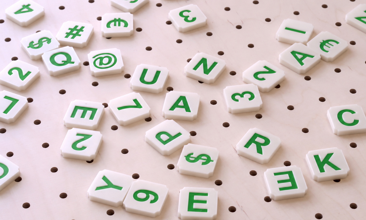 Colourful Scrabble Letters for Pegboard – Decorative Wall Signage