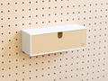 Casier coloré multifonction pour pegboard – 27×9 cm / Beige
