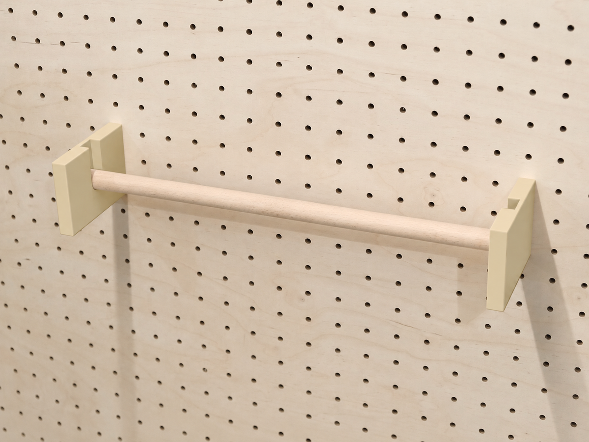 Kraft Paper Roll Holder for Pegboard – Wall-Mounted Paper Dispenser