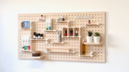 Kit organizador de maquillaje para pegboard – almacenaje de pared modular