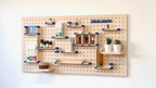 Kit organizador de maquillaje para pegboard – almacenaje de pared modular