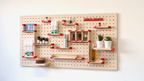 Kit organizador de maquillaje para pegboard – almacenaje de pared modular
