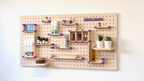 Kit organizador de maquillaje para pegboard – almacenaje de pared modular