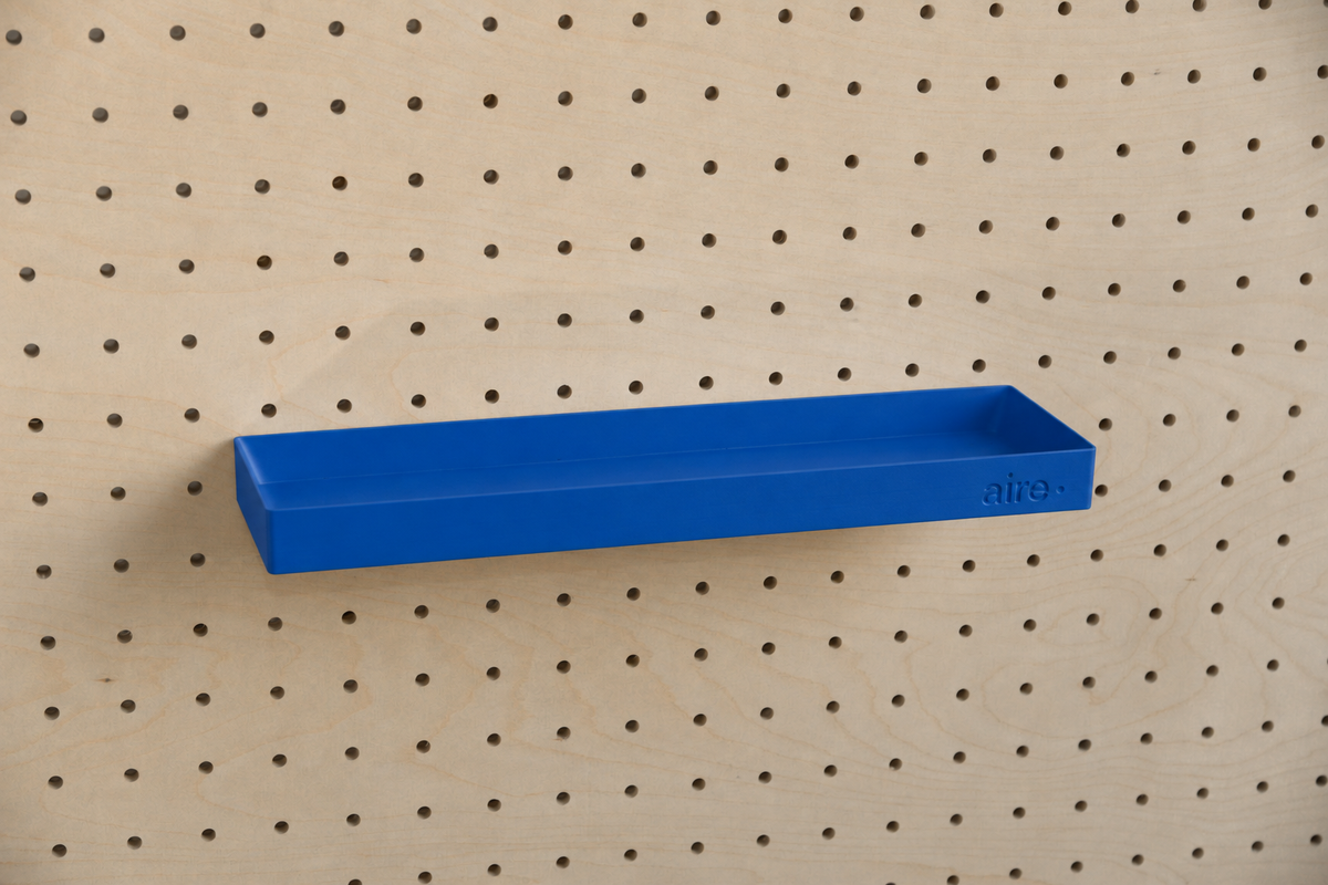 Pegboard Shelf with Lip – Wall-Mounted Storage Shelf