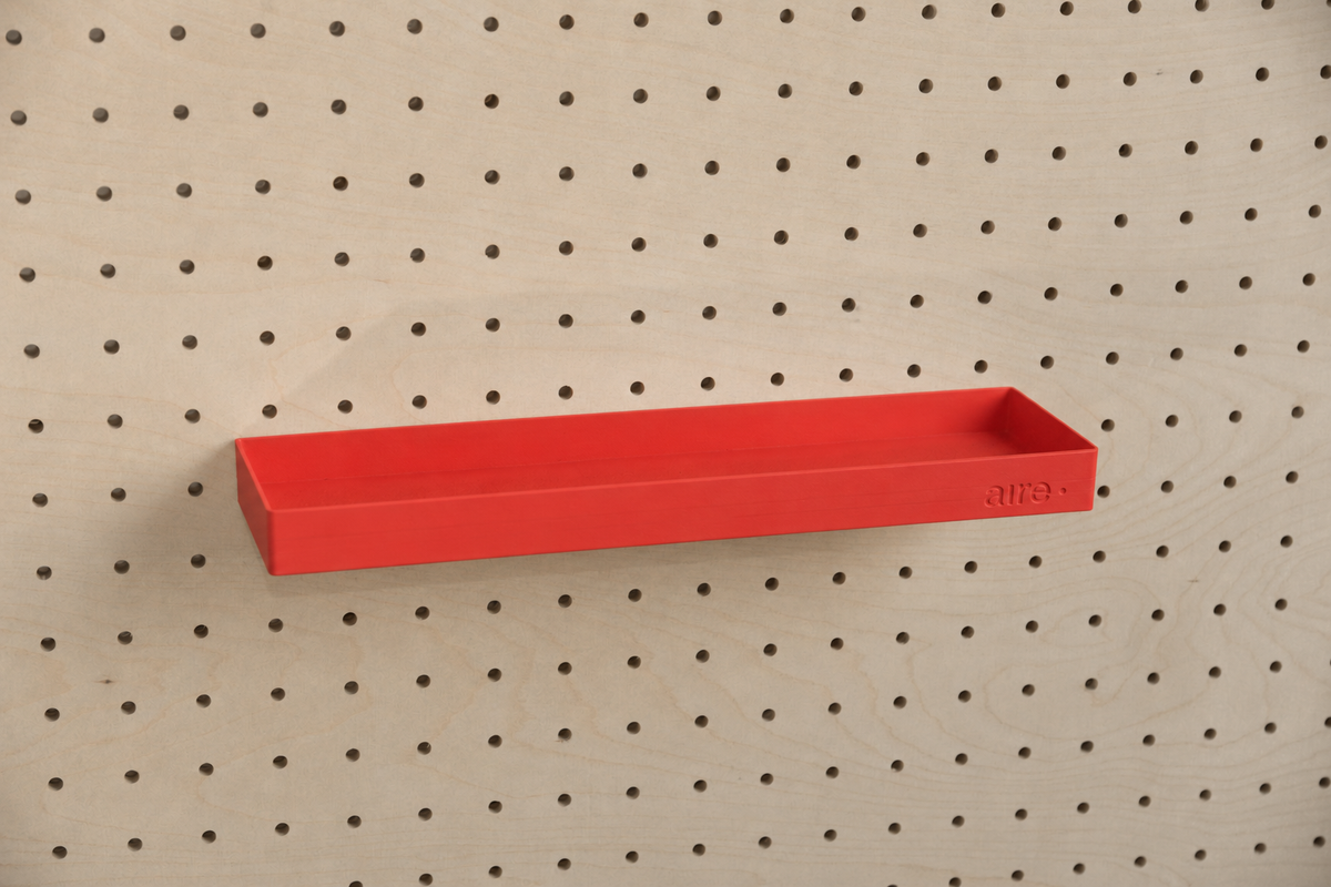 Pegboard Shelf with Lip – Wall-Mounted Storage Shelf