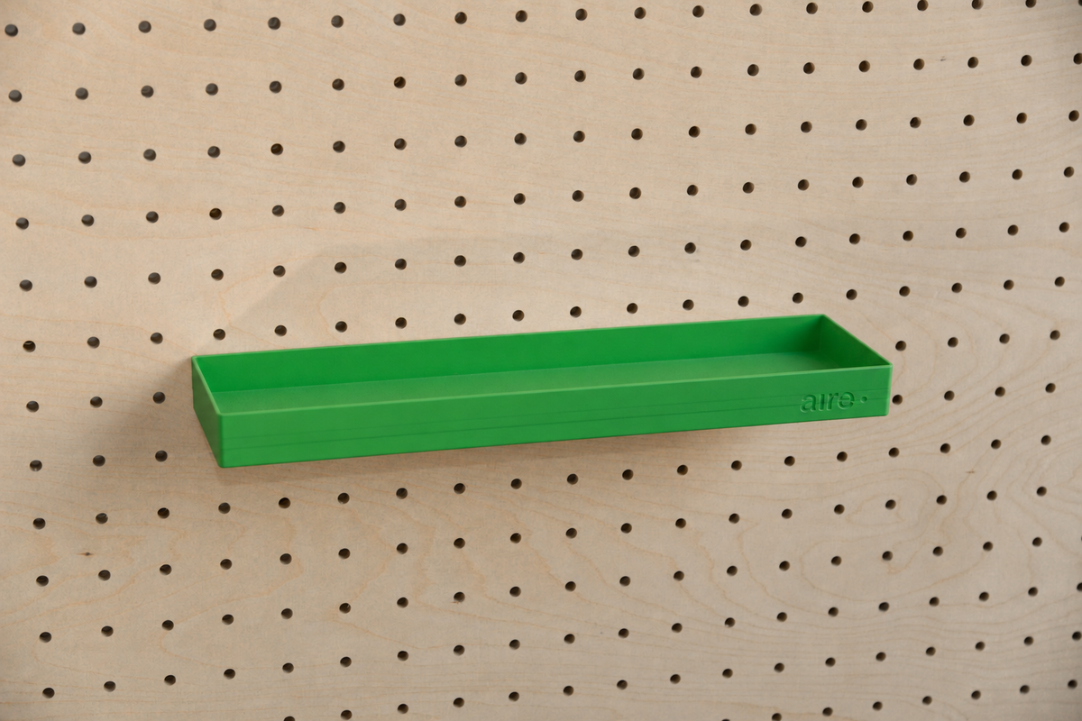 Pegboard Shelf with Lip – Wall-Mounted Storage Shelf
