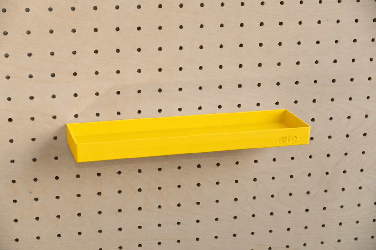 Pegboard Shelf with Lip – Wall-Mounted Storage Shelf