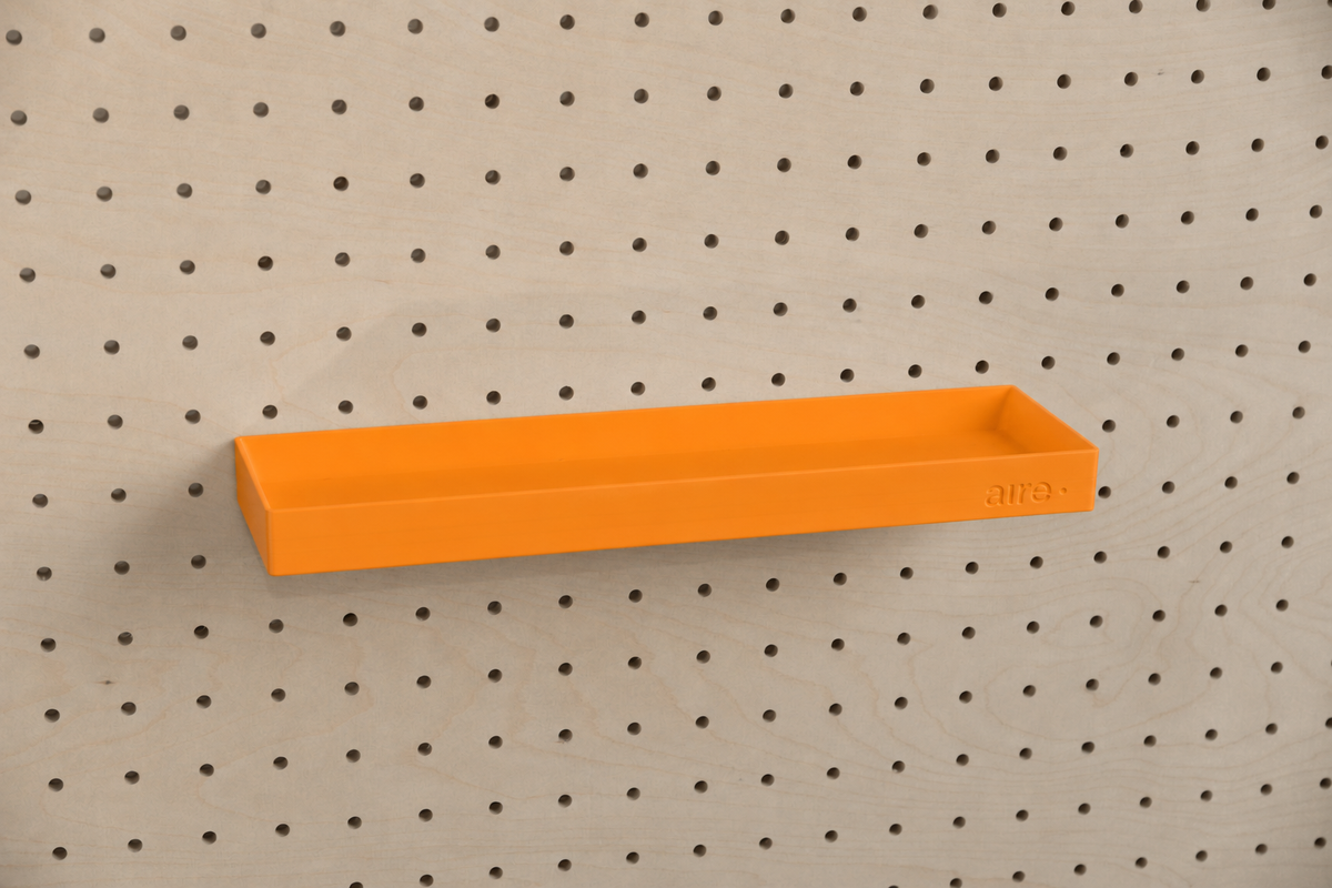 Pegboard Shelf with Lip – Wall-Mounted Storage Shelf