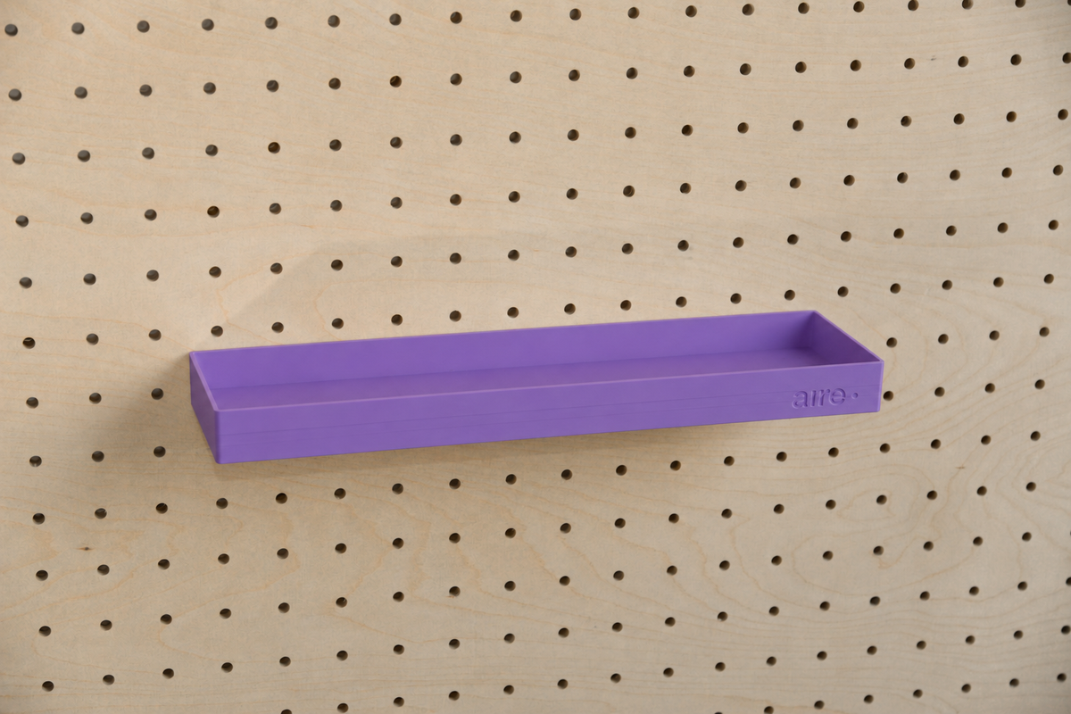 Pegboard Shelf with Lip – Wall-Mounted Storage Shelf